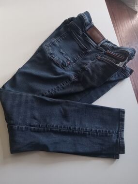 Tommy Hilfiger Denim Waistband Detail in Navy with Red & White Accents